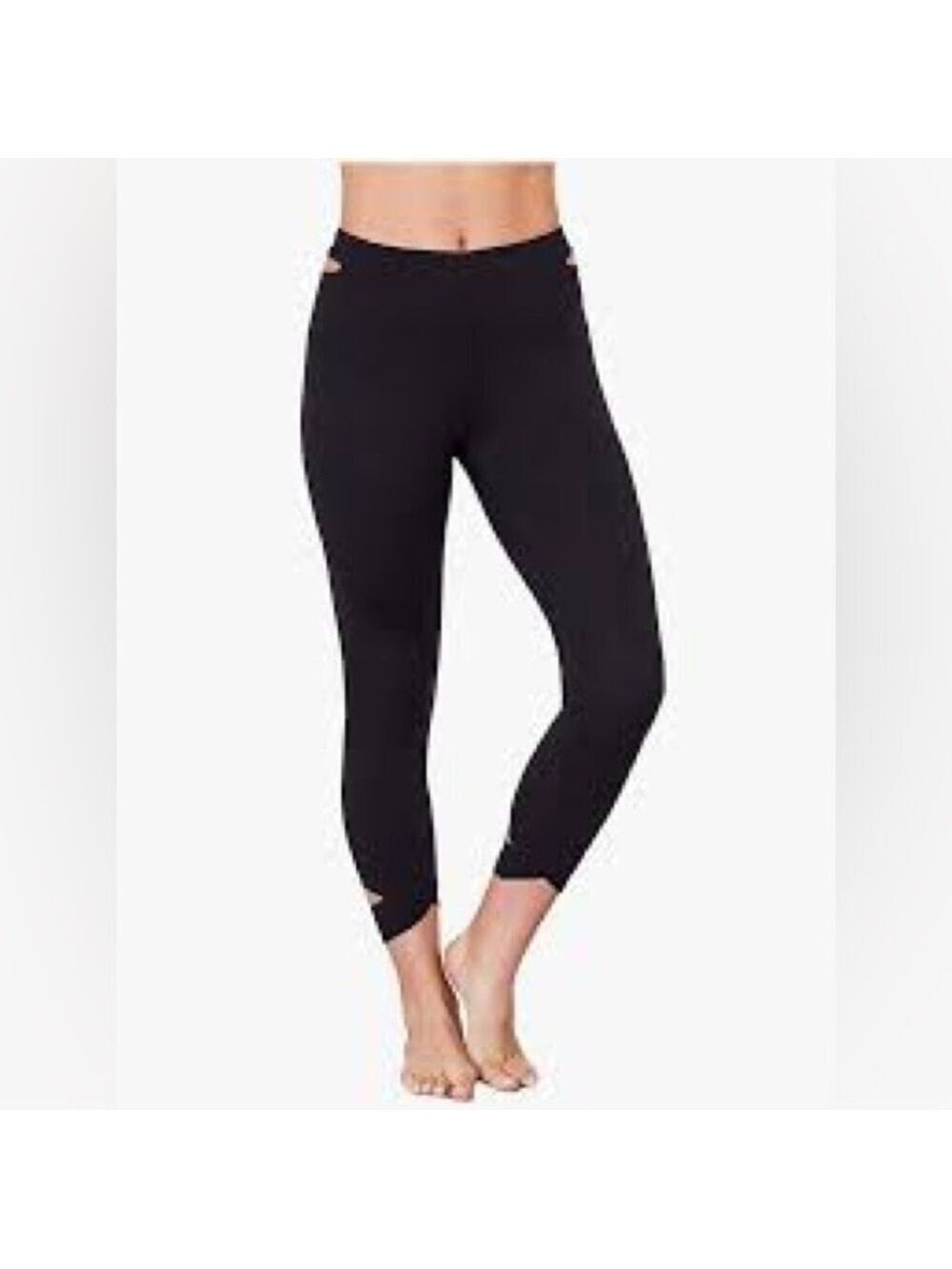 MANDUKA Cut Out Capri Cropped Yoga Work Out Leggings